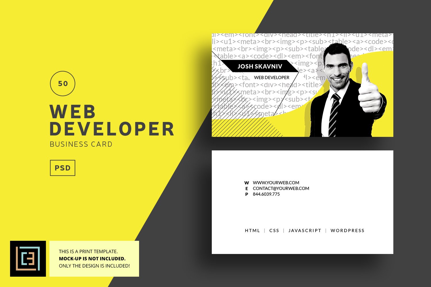 web developer business cards 2