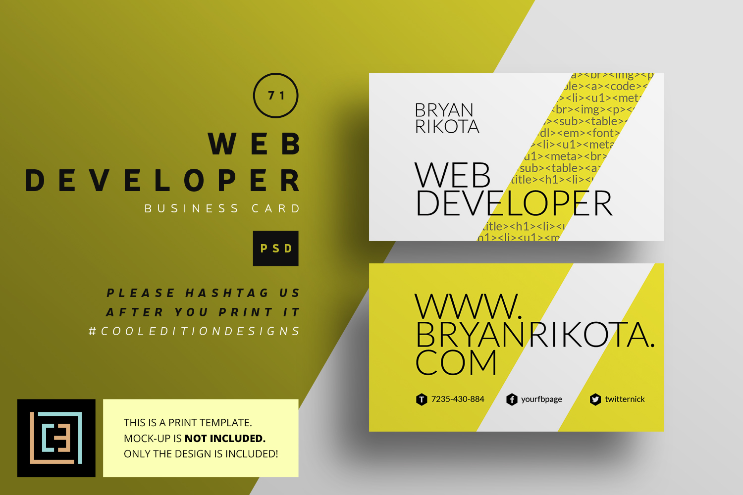 web developer business cards 3