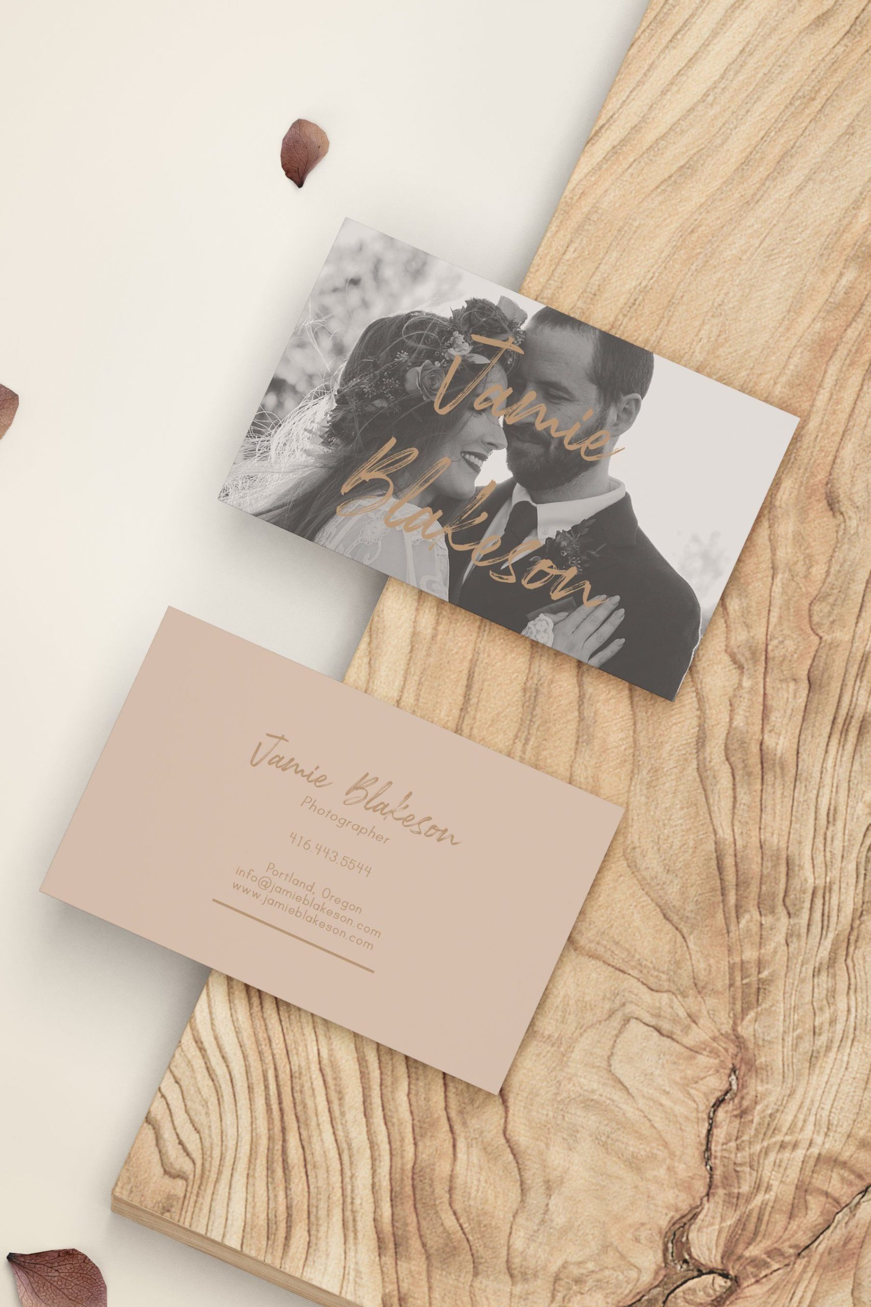 wedding photography business cards 1