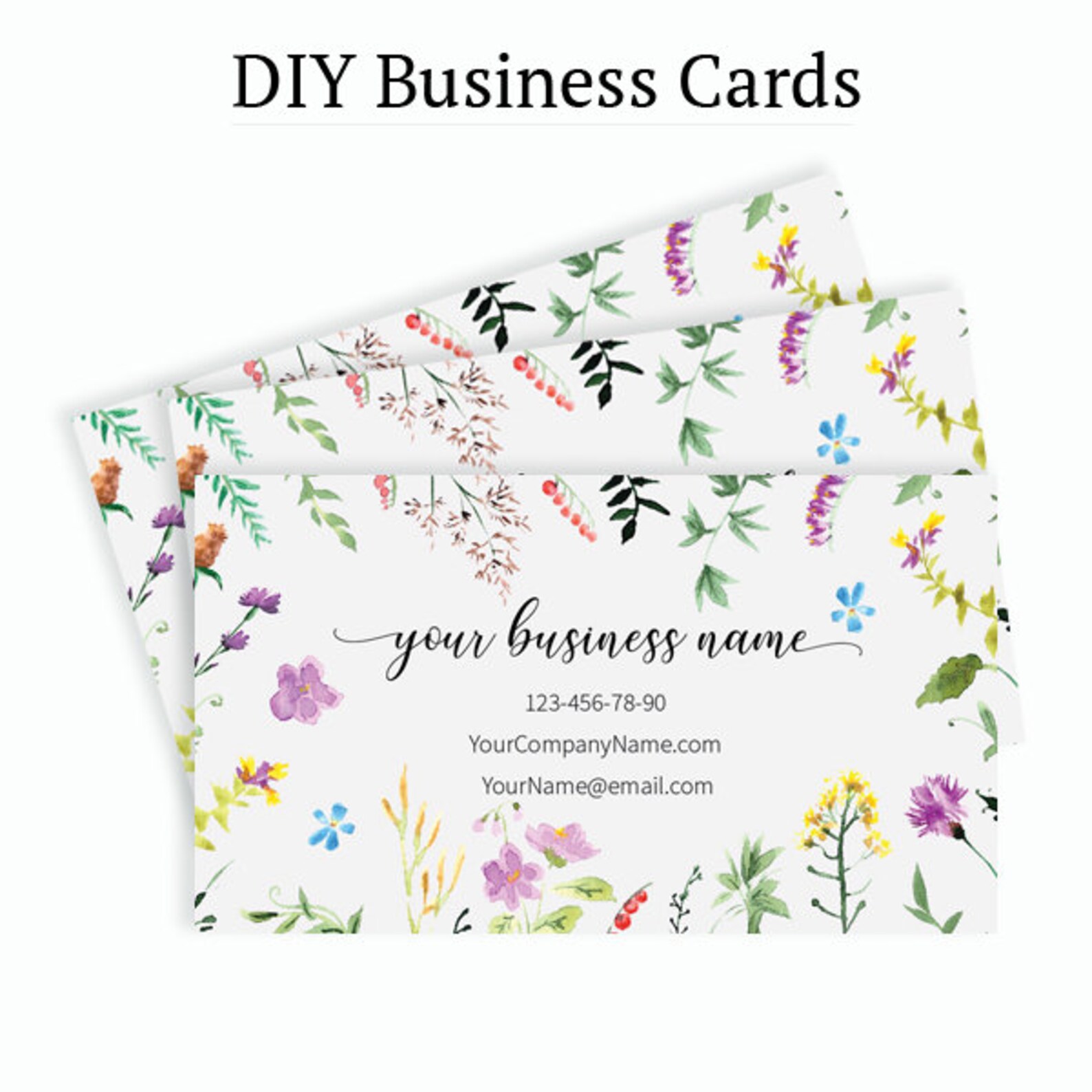 wildflower business cards 1
