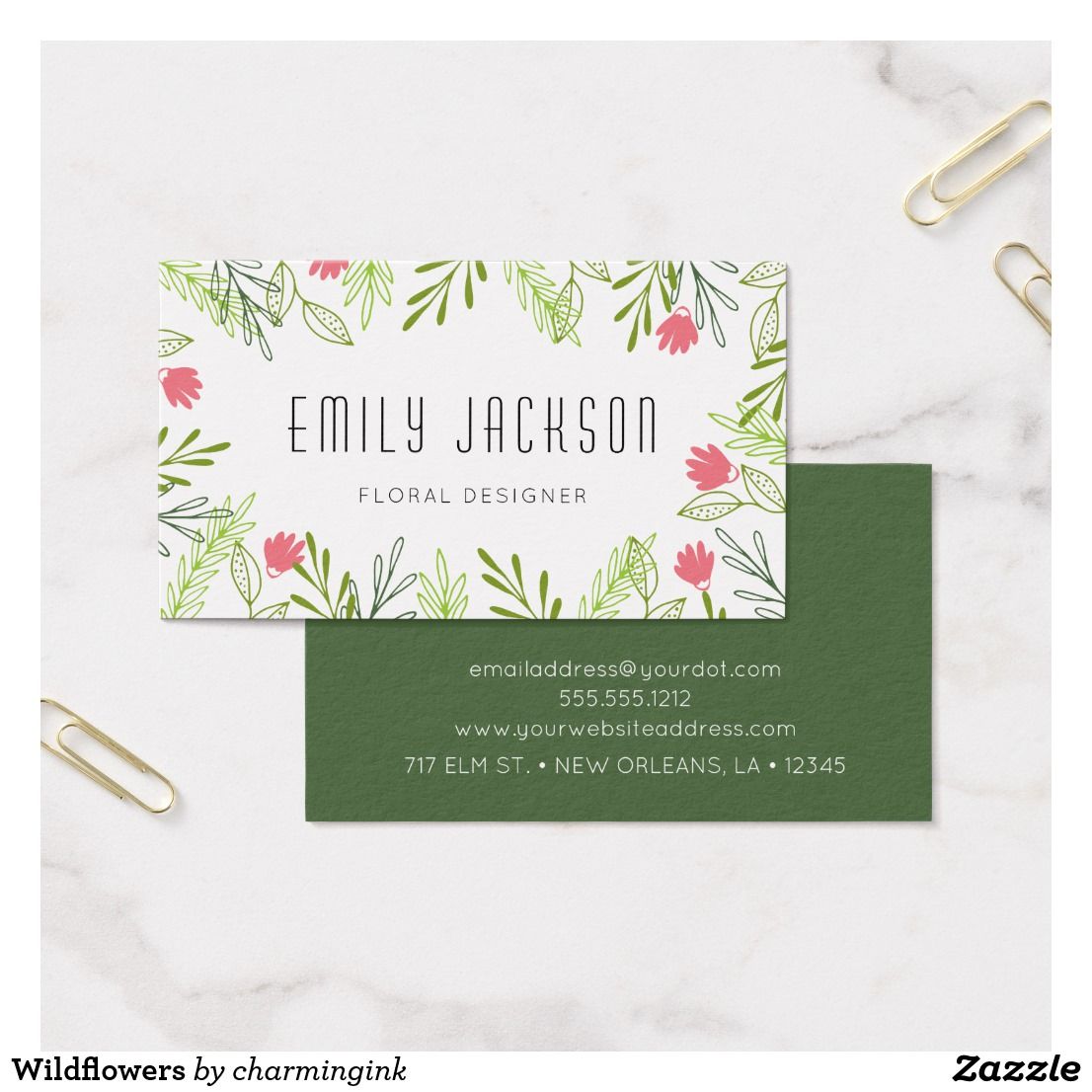 wildflower business cards 5