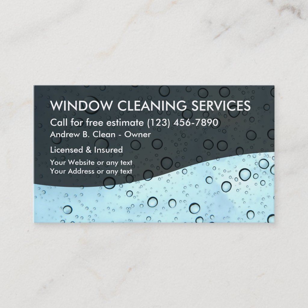 window washing business cards 2