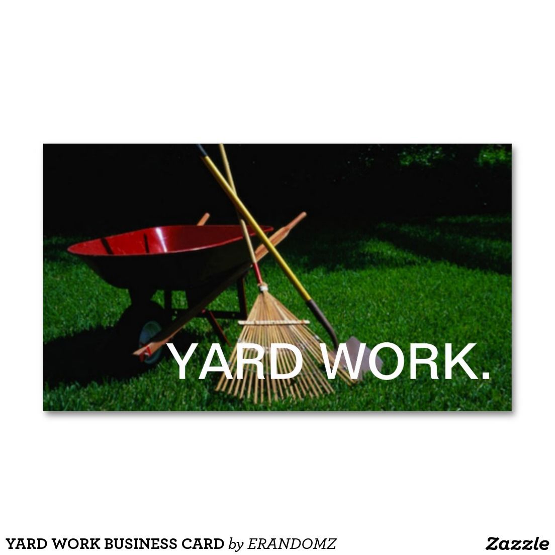 yard work business cards 1