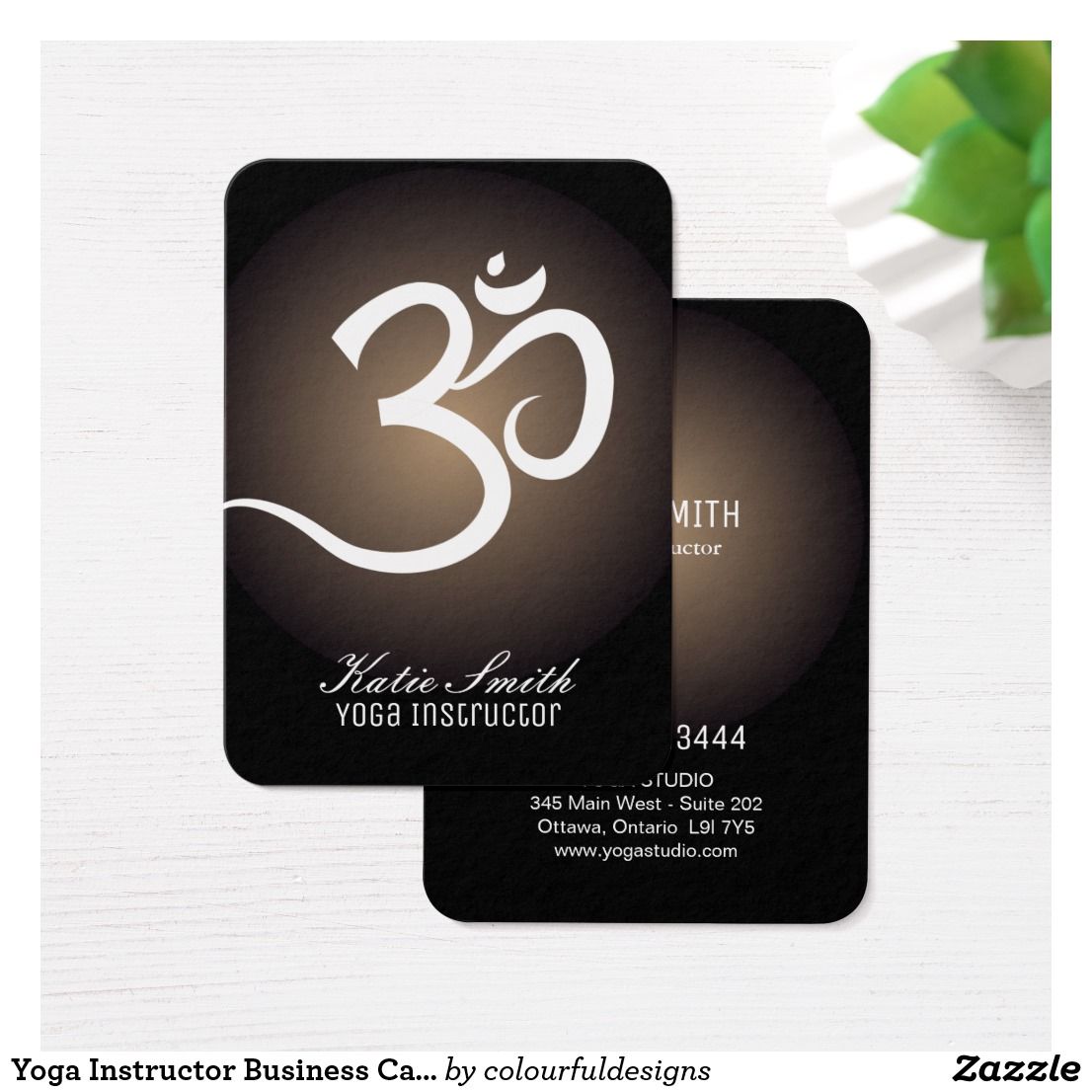 yoga instructor business cards 5