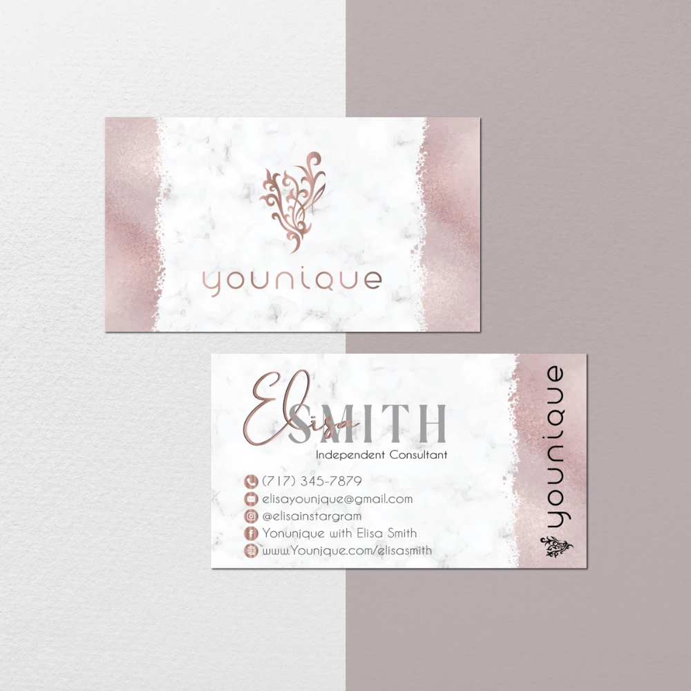 younique business cards templates 2