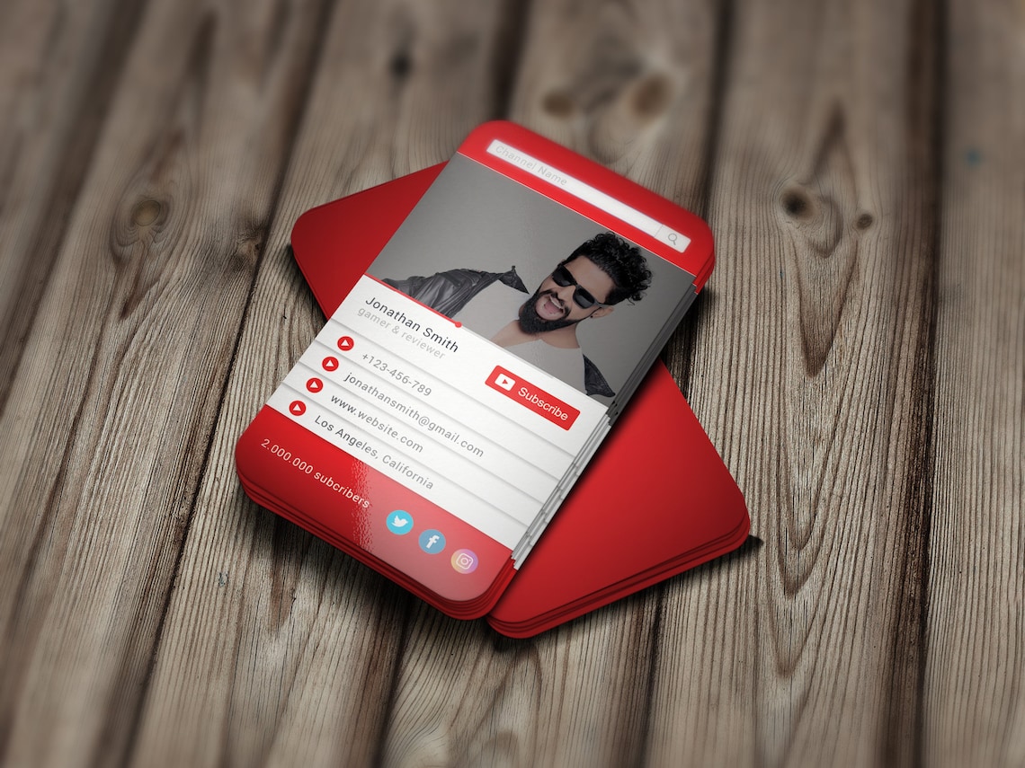 youtube business cards 2