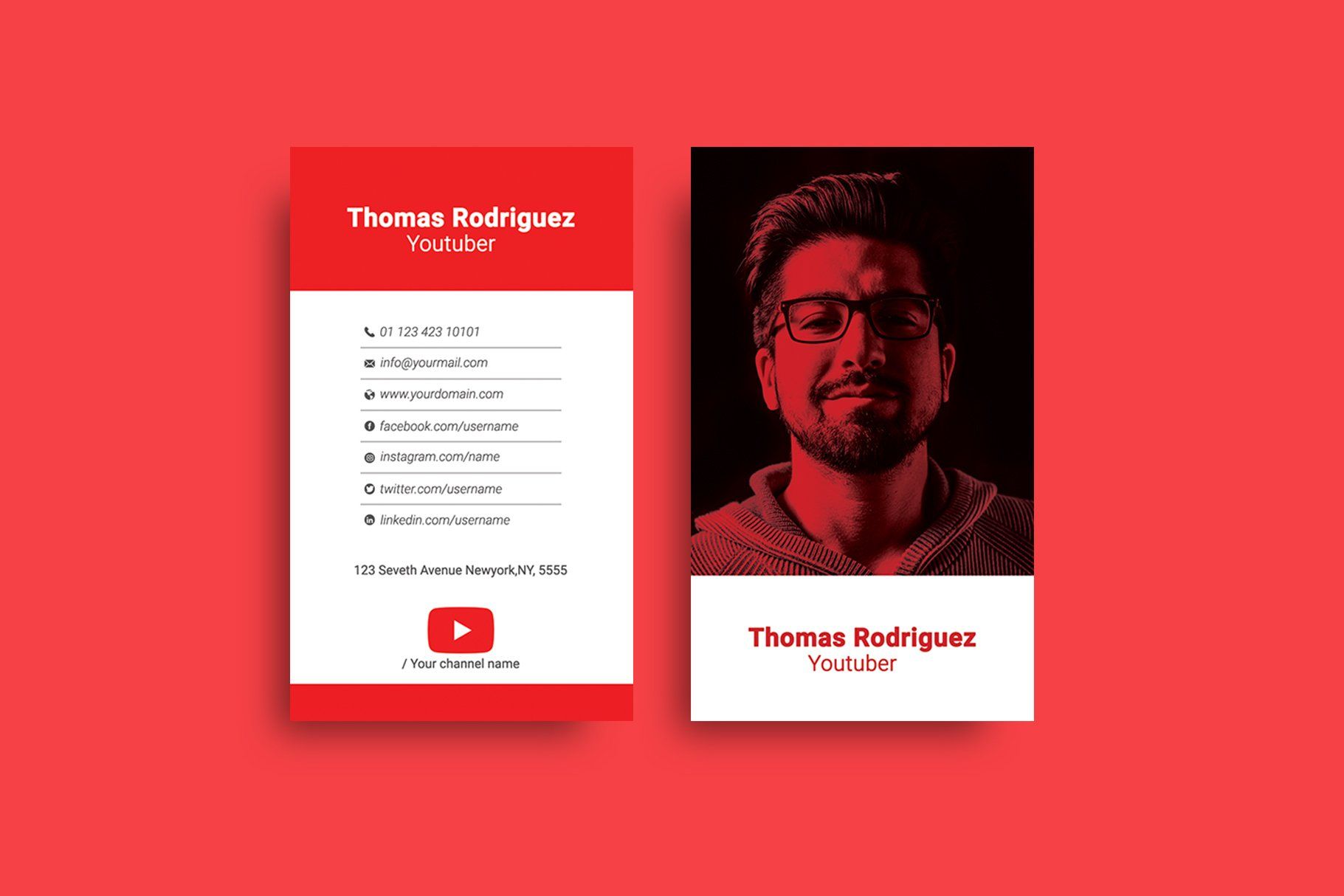 youtube business cards 3