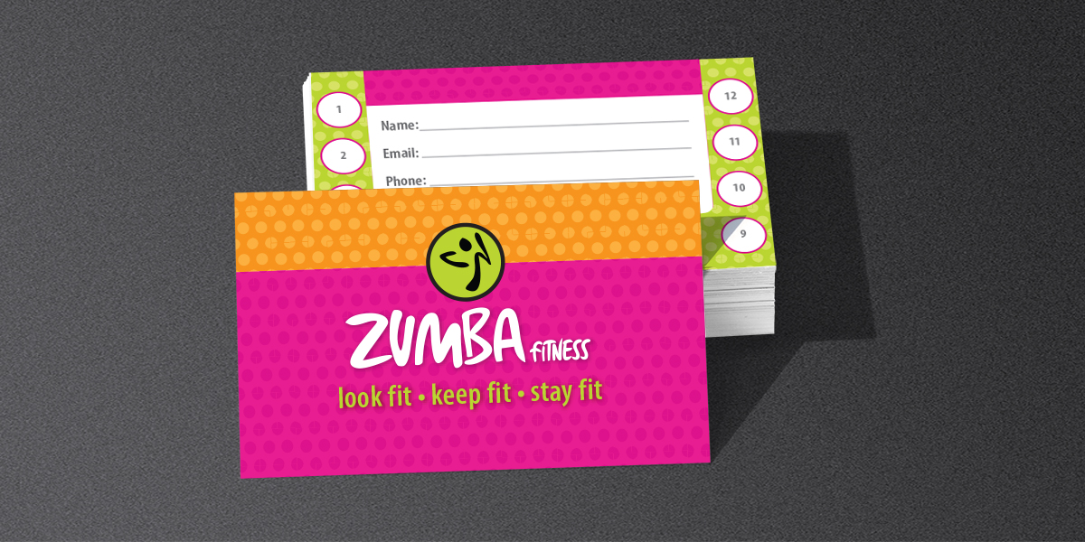 zumba business cards 1